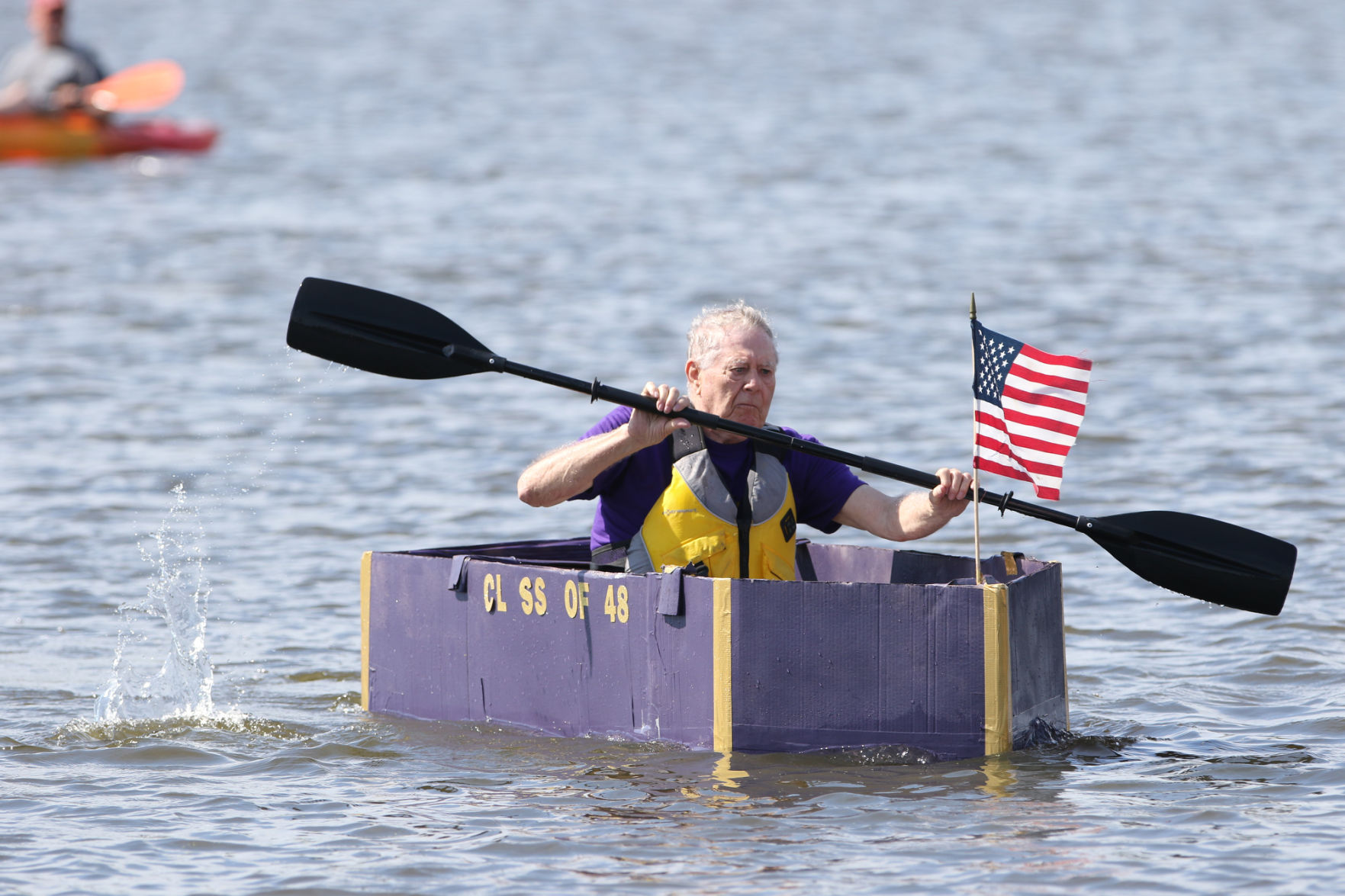 Hobart's Lakefront Festival cardboard boat race